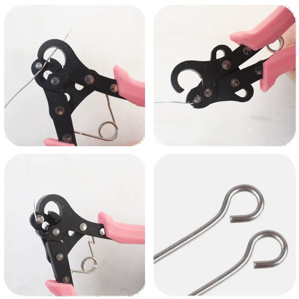 Professional Wire Rolling Plier for Jewelry Making – 1.5/2.25/3mm Multi-Size Round Nose Tool for Wire Wrapping, Ring Bending & C-Ring Craft Design