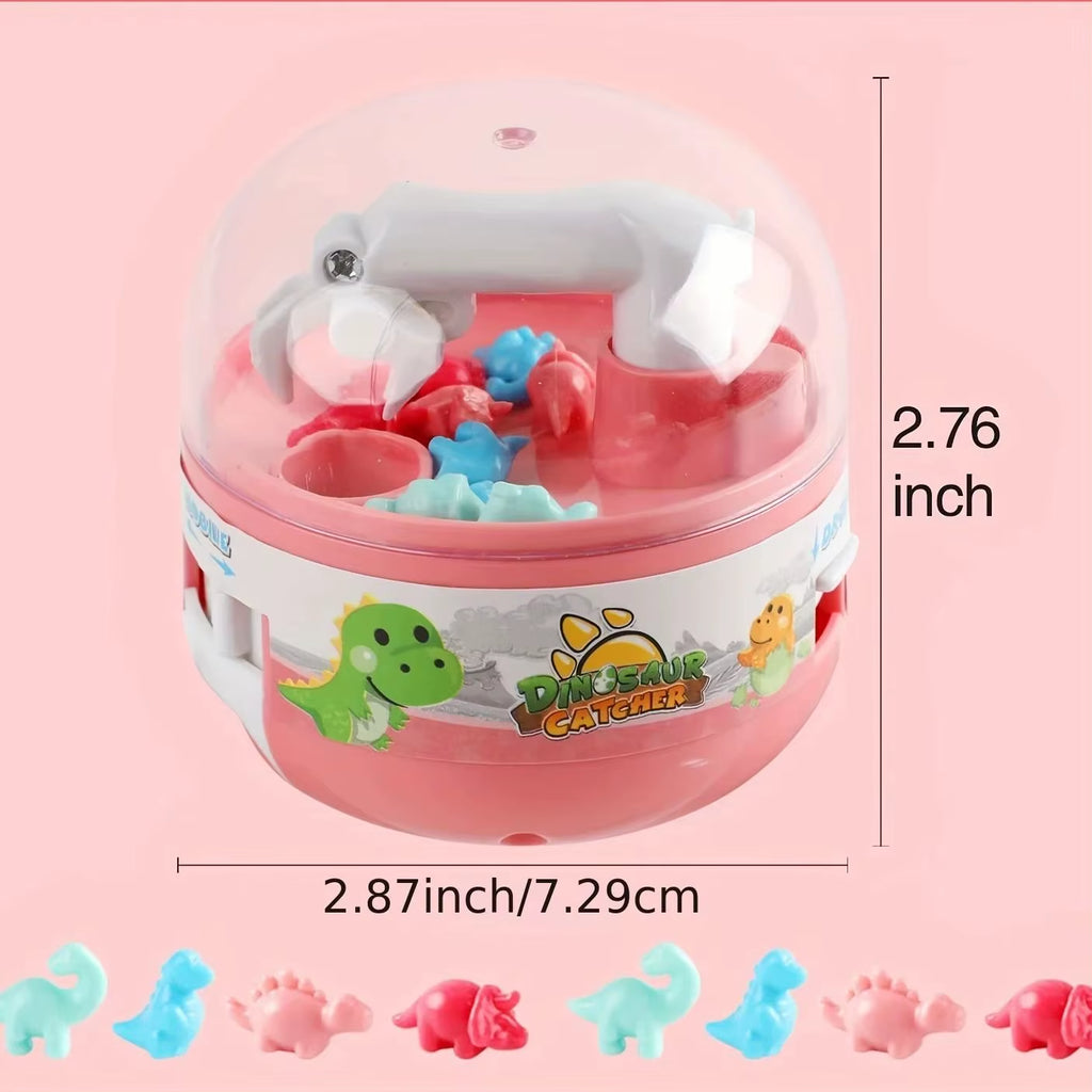 Kids Mini Gacha Claw Machine – Dinosaur Catching Game Toy for Boys & Girls | Fun Parent-Child Interactive Surprise Capsule Playset