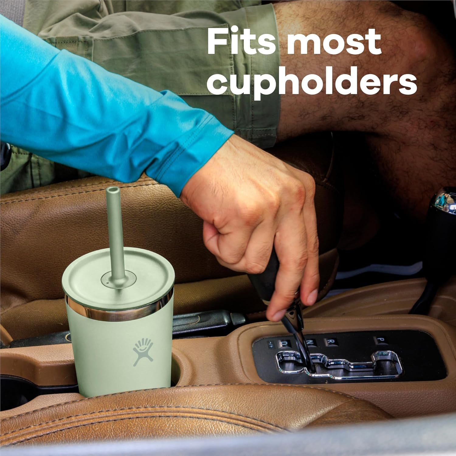 28oz Insulated Straw Tumbler with Leak-Resistant Lid, Stainless Steel Cupholder Friendly Cold Drink Cup for Smoothies, Water & Iced Coffee