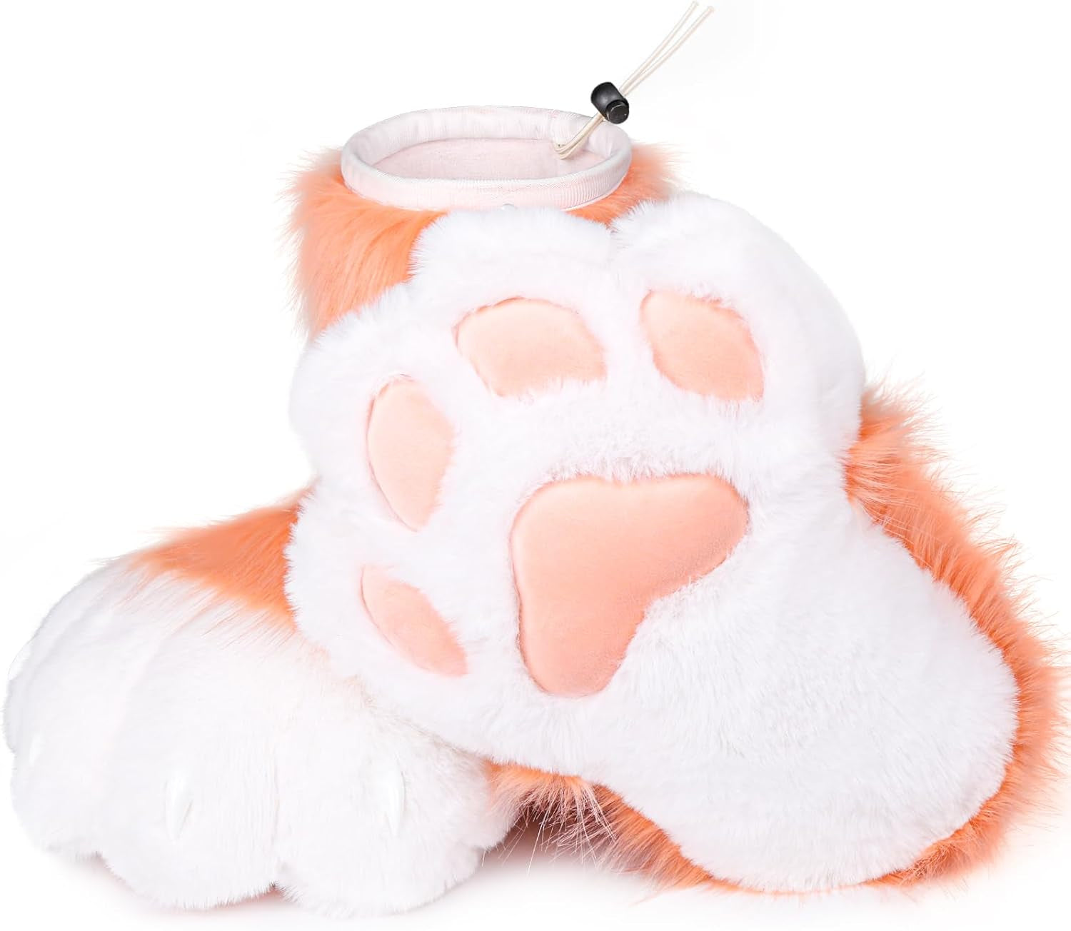 Cosplay Cat Furry Paw Shoes for Adults, Animal Claw Slippers, Fursuit Feet Accessories, Plush Costume Footwear for Halloween, Anime, Roleplay