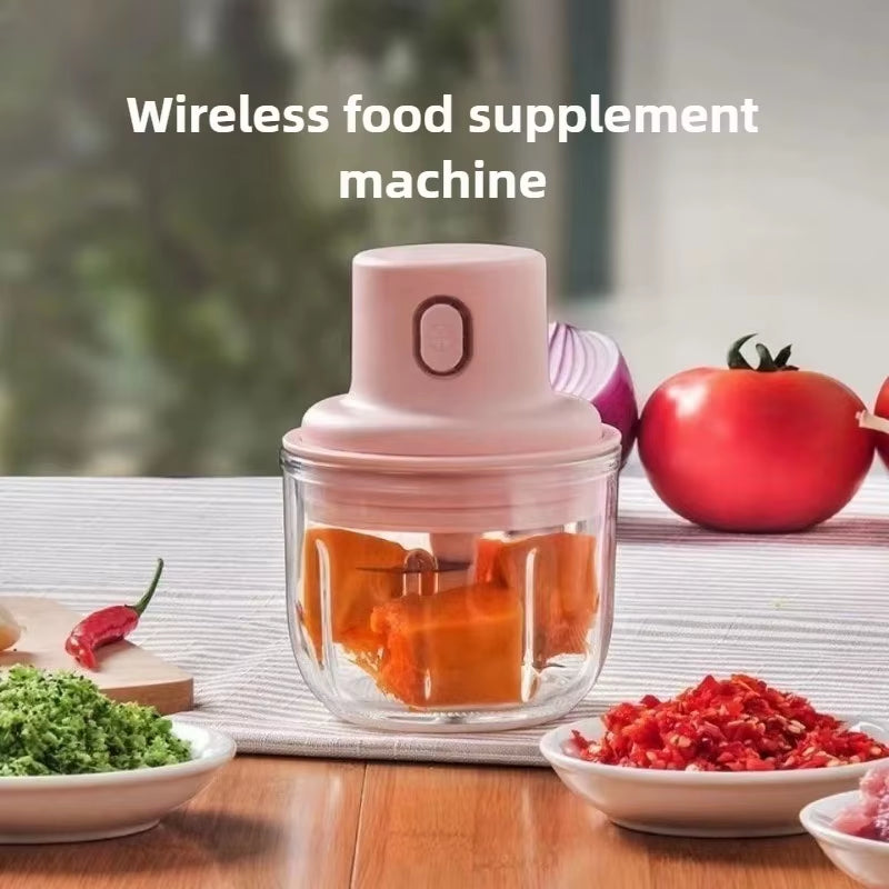 Mini Electric Garlic Chopper & Food Grinder – Portable USB Rechargeable Crusher for Garlic, Ginger, Vegetables & Baby Food – Durable, Easy to Clean Kitchen Tool
