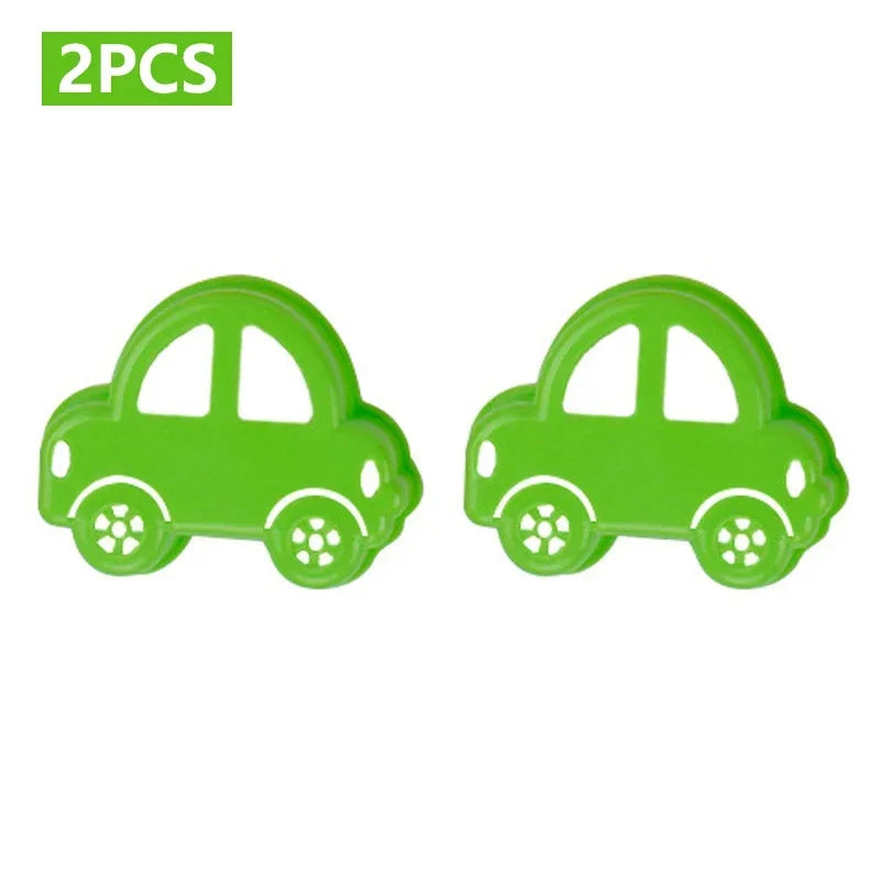 2PCS Sandwich Cutter Mould Set – Cute Bear, Cat, Rabbit & Car Shapes | Kids Bento Bread & Cookie Cutters, Food-Grade Baking Tools for Fun Lunches & Snacks