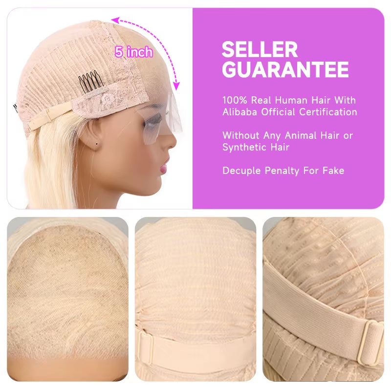 613 Blonde Body Wave Lace Wig – 13x4, 13x6 & 360 HD Lace Frontal | Ready & Go Glueless Vietnamese Raw Human Hair Wig for Natural Look & Easy Install