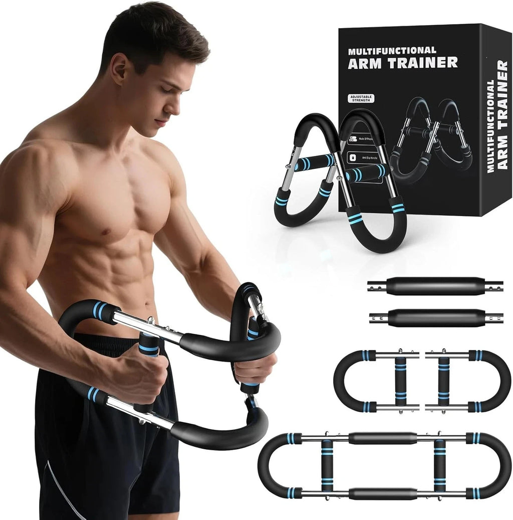Saker PowerTwist Arm Trainer – Adjustable Forearm & Chest Exerciser for Full Upper Body Workout | 40–100lb Resistance, Portable Strength Training Tool for Home & Gym
