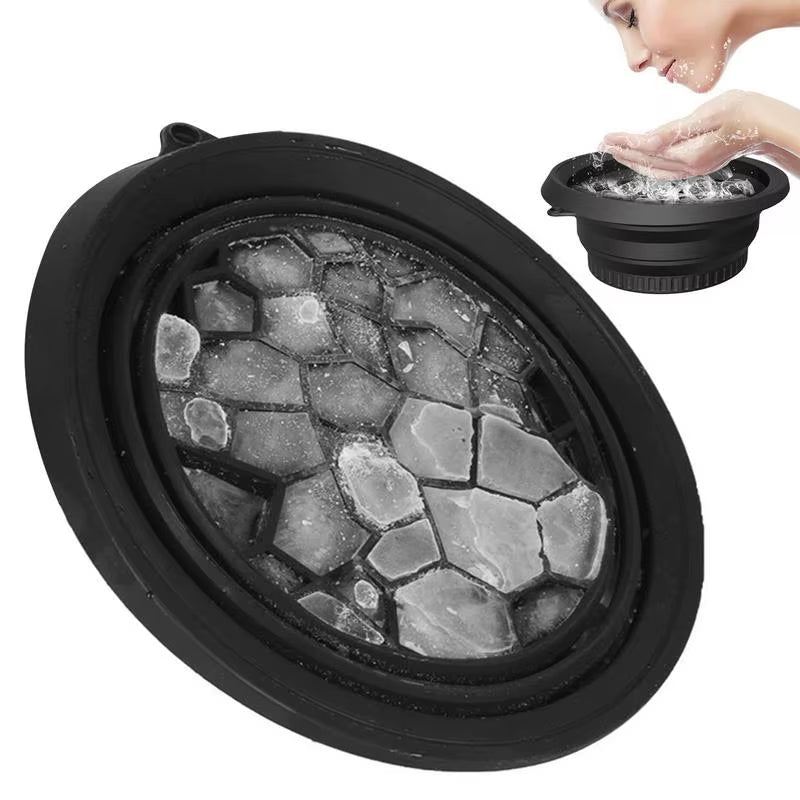 Portable Face Ice Bath Bowl for Facials – Folding Cold Plunge Basin for Pore Tightening, Puffiness Reduction & Glowing Skin | Reusable Facial Ice Bowl for Home & Travel Skincare
