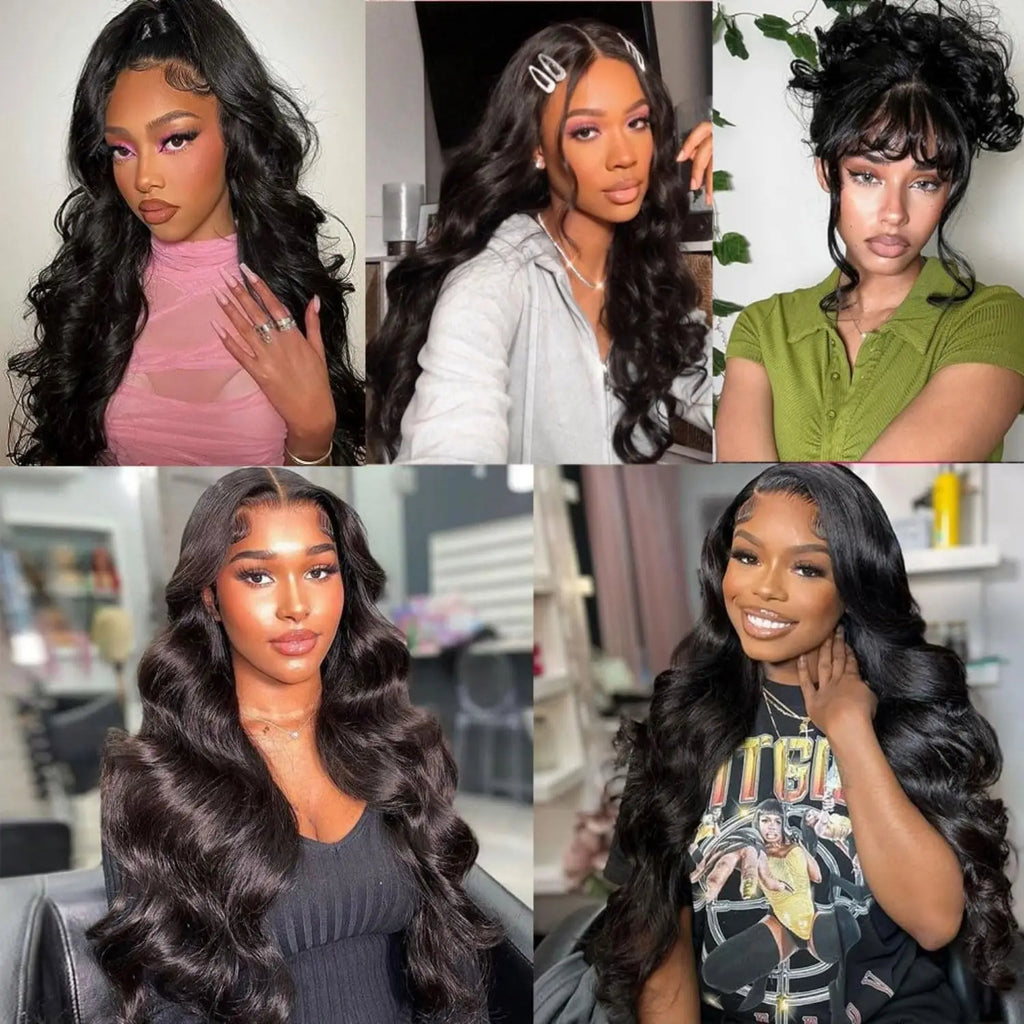 Brazilian Body Wave Hair Bundles 100% Human Remy Hair Extensions Natural Color Weave for Black Women – Soft, Bouncy, Full & Long-Lasting Shine