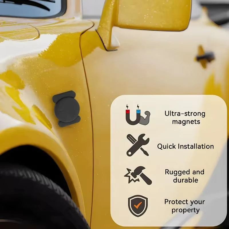 Magnetic Smart Tag Locator for Apple AirTag – Mini GPS Tracker with Strong Magnet for Car, Motorcycle & Valuables | Anti-Lost Bluetooth Device Compatible with Find My App