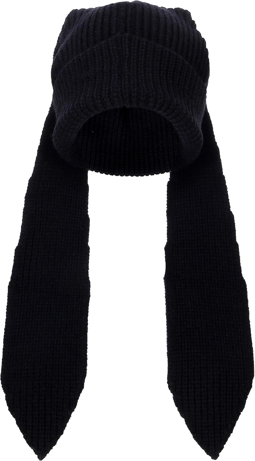 Cute Bunny Ears Knit Beanie - Long Ear Rabbit Crochet Hat, Soft Fluffy Winter Skull Cap for Women & Girls, Warm Slouchy Outdoor Ear Cover & Funny Costume Hat