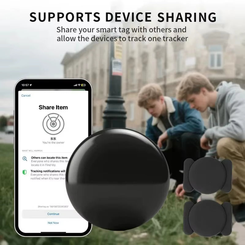 Magnetic Smart Tag Locator for Apple AirTag – Mini GPS Tracker with Strong Magnet for Car, Motorcycle & Valuables | Anti-Lost Bluetooth Device Compatible with Find My App