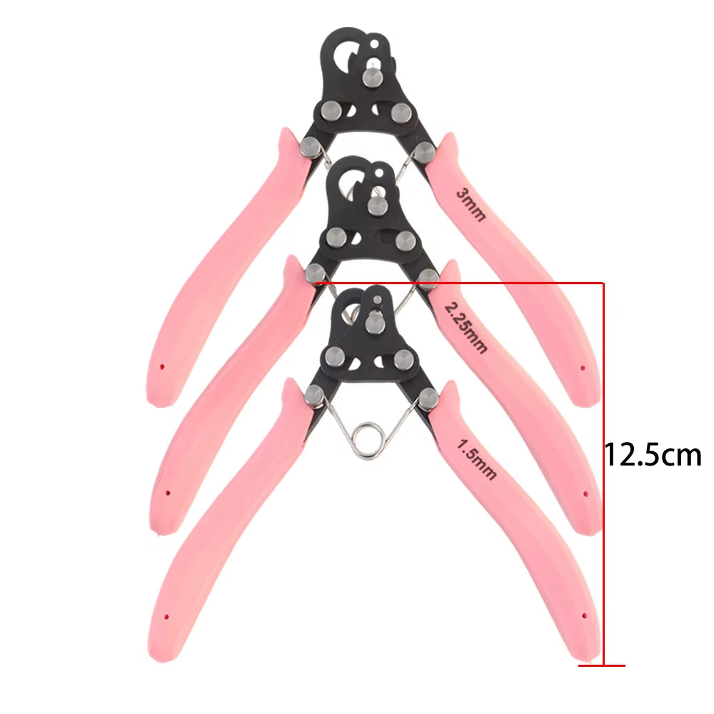 Professional Wire Rolling Plier for Jewelry Making – 1.5/2.25/3mm Multi-Size Round Nose Tool for Wire Wrapping, Ring Bending & C-Ring Craft Design