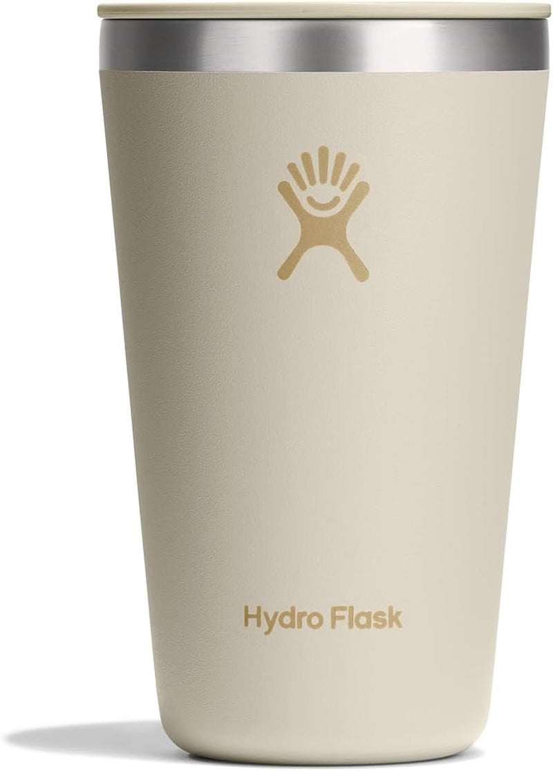 28oz Insulated Straw Tumbler with Leak-Resistant Lid, Stainless Steel Cupholder Friendly Cold Drink Cup for Smoothies, Water & Iced Coffee