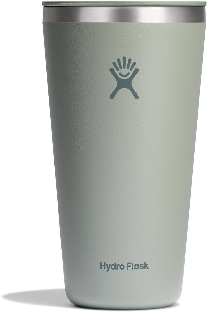 28oz Insulated Straw Tumbler with Leak-Resistant Lid, Stainless Steel Cupholder Friendly Cold Drink Cup for Smoothies, Water & Iced Coffee