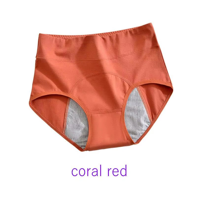 High-Waist Cotton Period Panties for Women – Leak-Proof Menstrual Underwear | Breathable, Reusable & Eco-Friendly Comfort for Confident Protection