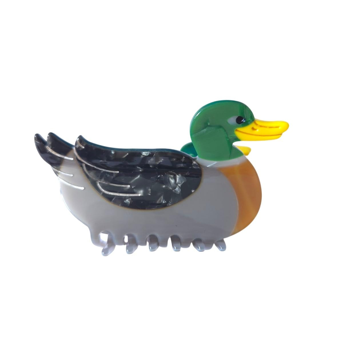 Duck Claw Hair Clips for Women, Big Cellulose Acetate Hair Clips, Non-Slip Hair Claws, Stylish Retro Color Stitching, Perfect Hair Accessories Gift