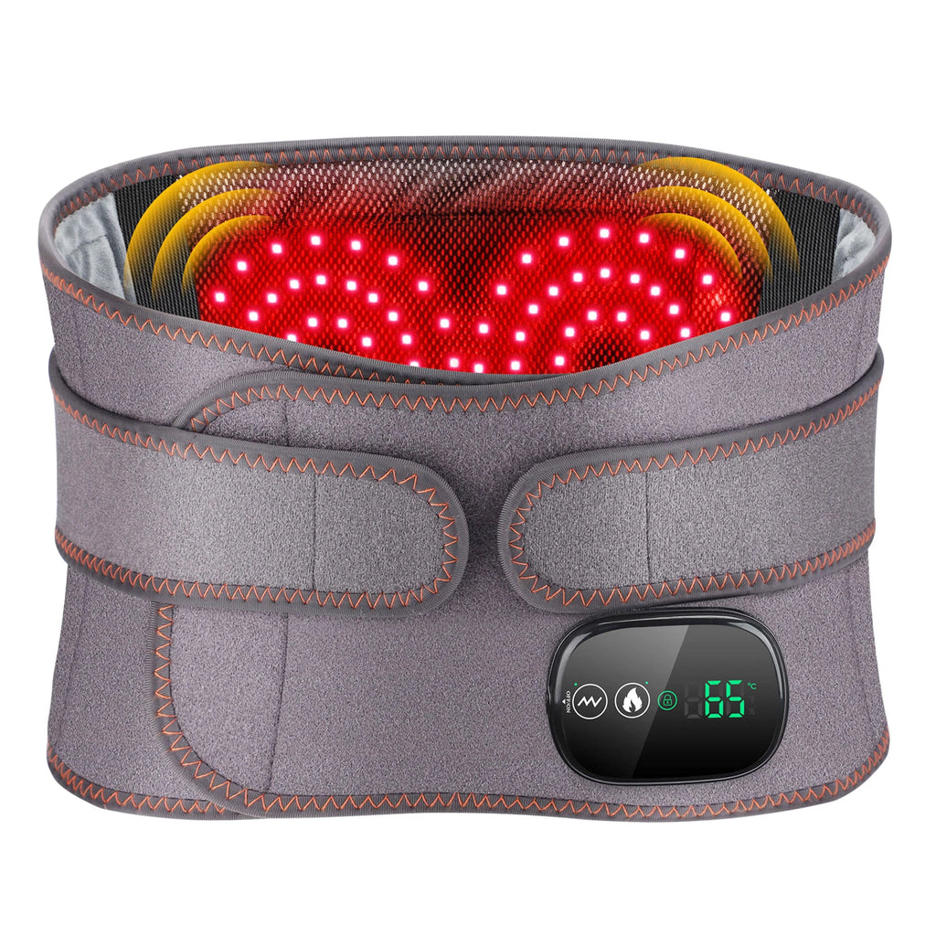 Electric Heating Waist Massager Belt – 3-Level Vibration & Heat Therapy for Back Pain Relief, Posture Support & Muscle Relaxation
