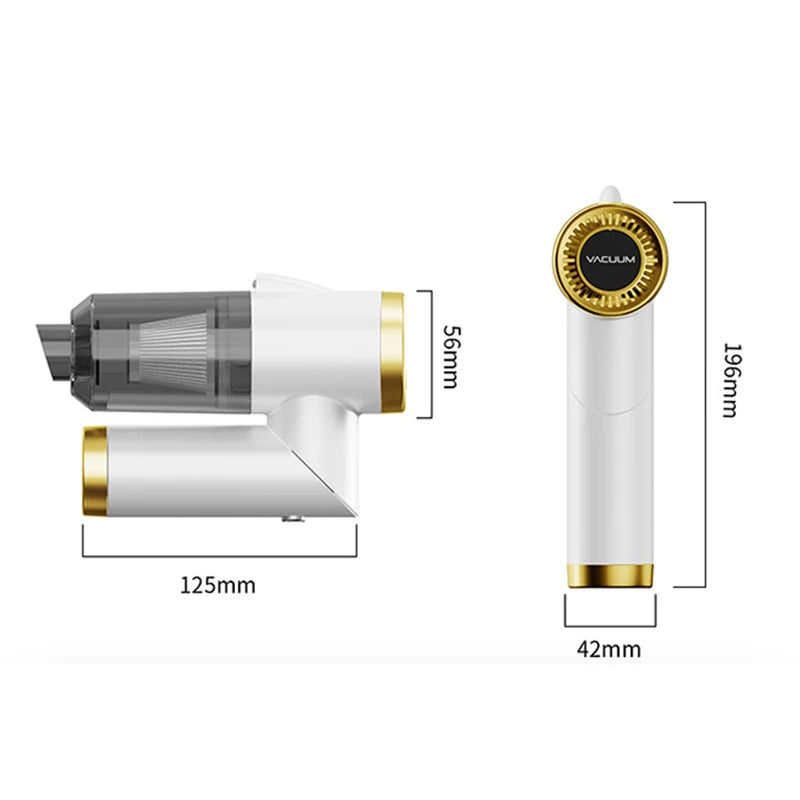 Mini Cordless Handheld Vacuum Cleaner – 9000Pa Powerful Suction, Portable Rechargeable Dust Collector for Home, Car & Office Cleaning