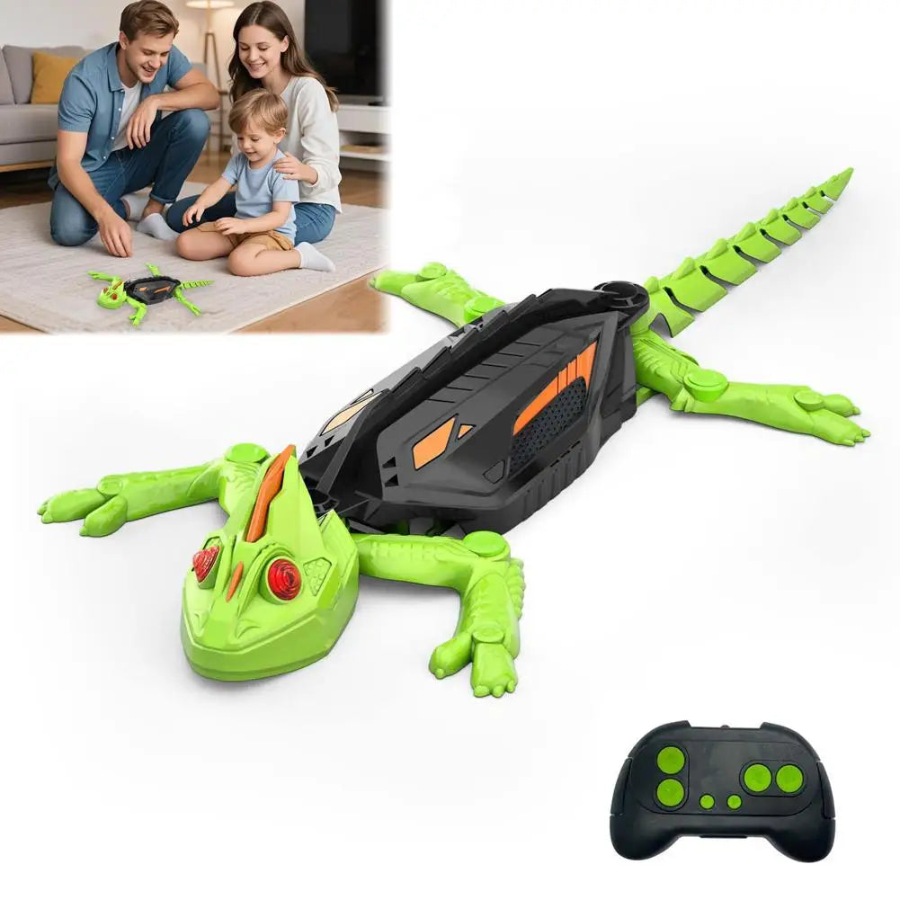 Magic Climber RC Wall-Climbing Lizard Robot Toy – Realistic Remote Control Gecko That Climbs Walls, Glass & Windows | LED Eyes, 360° Moves, Fun STEM Gift for Kids