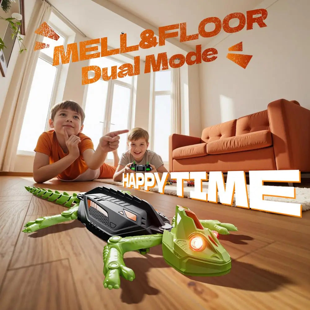 Magic Climber RC Wall-Climbing Lizard Robot Toy – Realistic Remote Control Gecko That Climbs Walls, Glass & Windows | LED Eyes, 360° Moves, Fun STEM Gift for Kids
