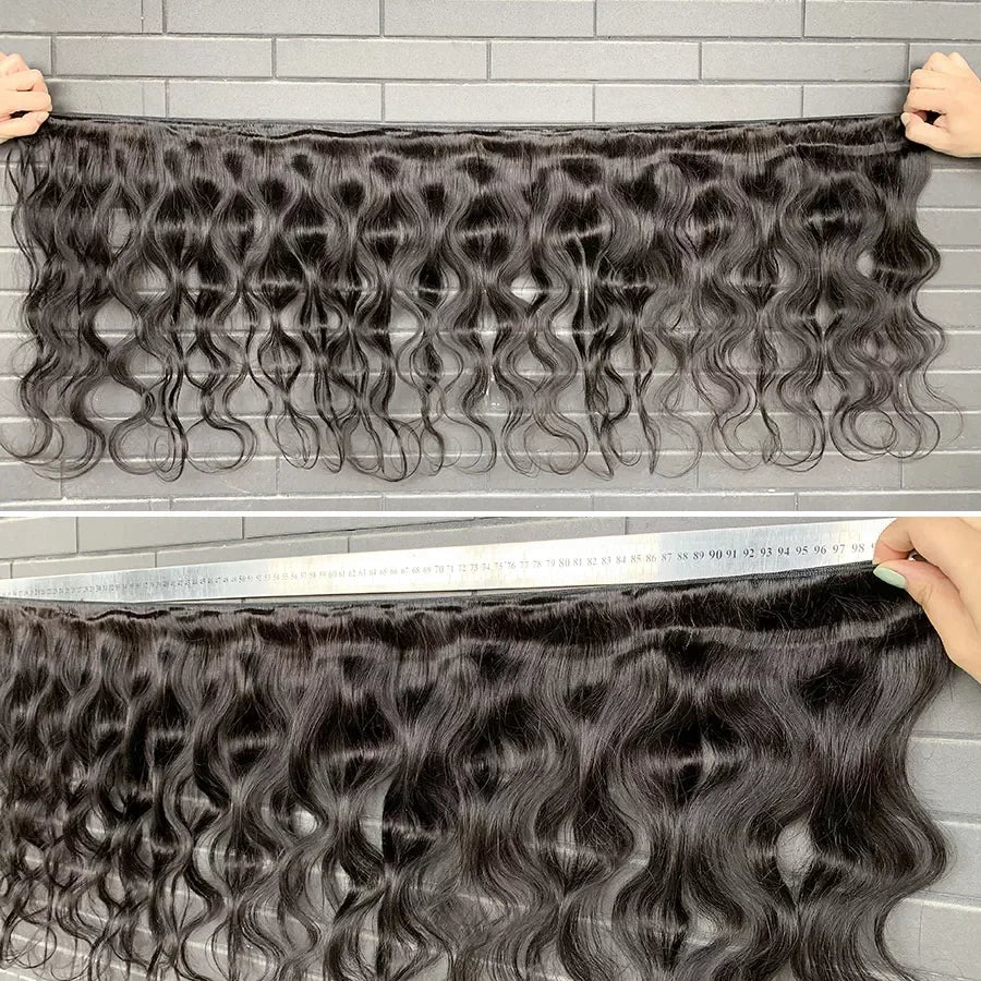 Brazilian Body Wave Hair Bundles 100% Human Remy Hair Extensions Natural Color Weave for Black Women – Soft, Bouncy, Full & Long-Lasting Shine