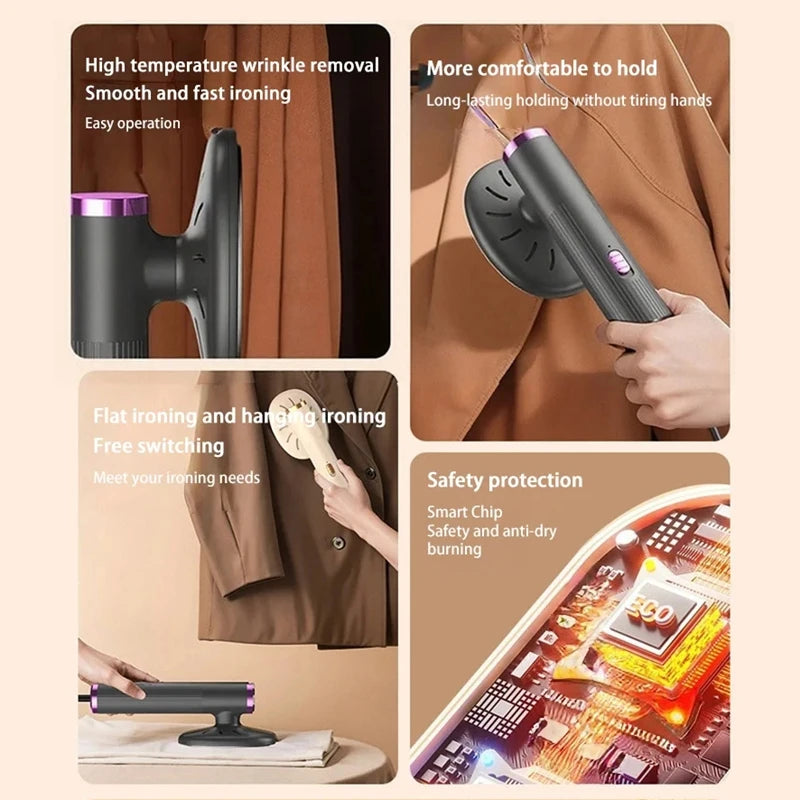 Xiaomi Portable Handheld Steamer Iron – USB Mini Garment Steamer for Clothes | Fast Heating, Travel-Friendly Wrinkle Remover for Home & Office Use