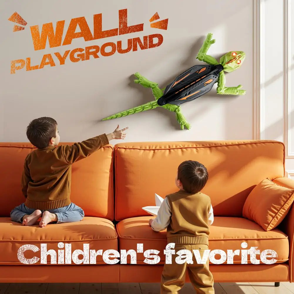 Magic Climber RC Wall-Climbing Lizard Robot Toy – Realistic Remote Control Gecko That Climbs Walls, Glass & Windows | LED Eyes, 360° Moves, Fun STEM Gift for Kids