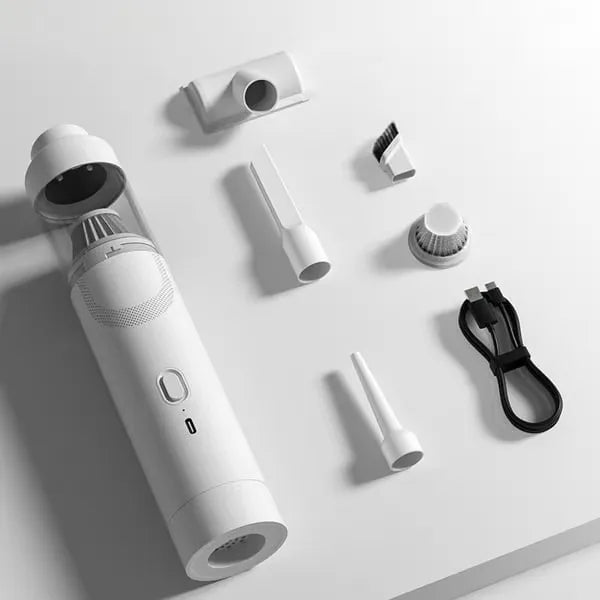 Fanttik Slim V8 Mate/Apex Cordless Car Vacuum – 12000Pa Powerful Suction, Portable Mini Cleaner with Flexible Hose & Pet Brush for Deep Car Detailing