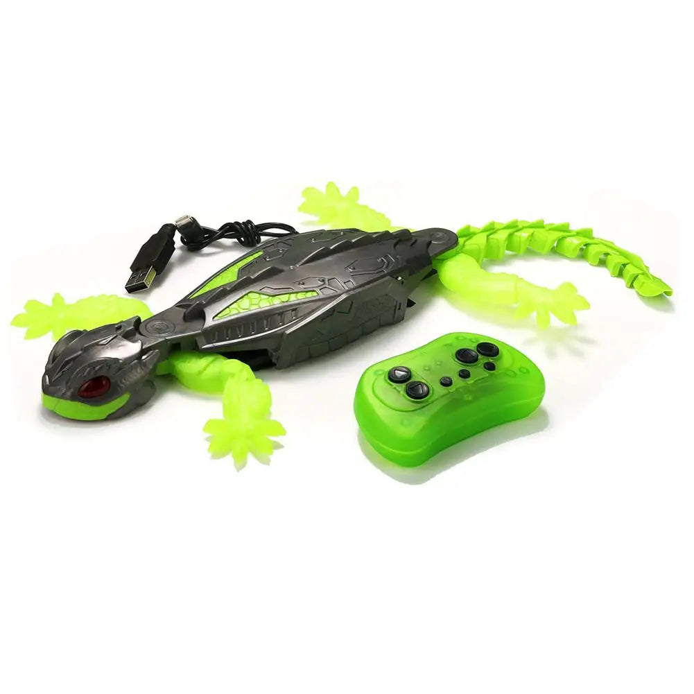 Magic Climber RC Wall-Climbing Lizard Robot Toy – Realistic Remote Control Gecko That Climbs Walls, Glass & Windows | LED Eyes, 360° Moves, Fun STEM Gift for Kids