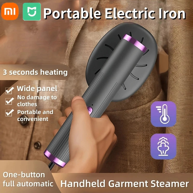 Xiaomi Portable Handheld Steamer Iron – USB Mini Garment Steamer for Clothes | Fast Heating, Travel-Friendly Wrinkle Remover for Home & Office Use