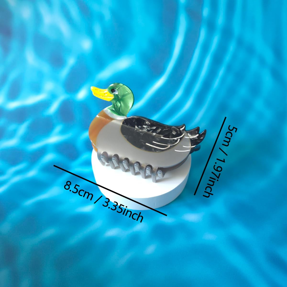 Duck Claw Hair Clips for Women, Big Cellulose Acetate Hair Clips, Non-Slip Hair Claws, Stylish Retro Color Stitching, Perfect Hair Accessories Gift