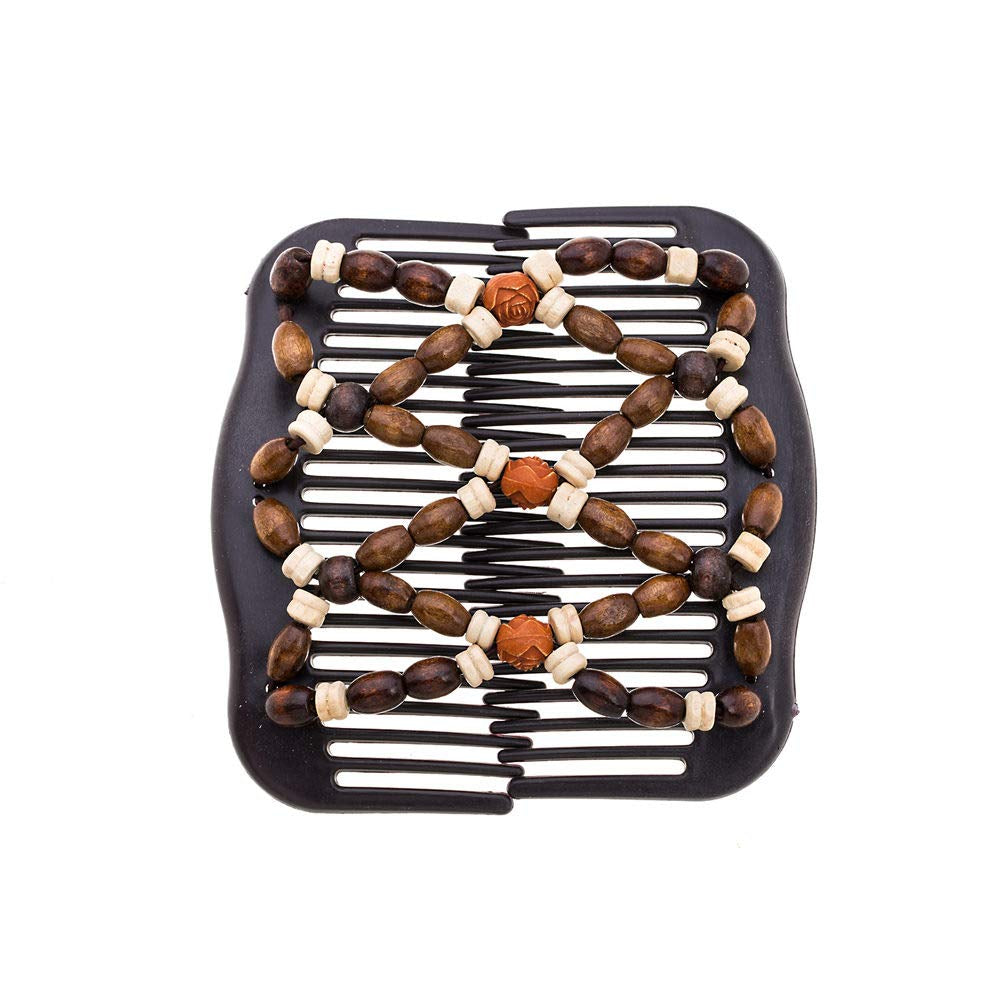 Thick Hair Bun Clip Combs Set of 5, Non-Slip Bun Maker Hair Accessories for Women & Girls, Easy Updo Hair Clips for Long Short Hair, Waterproof Hold