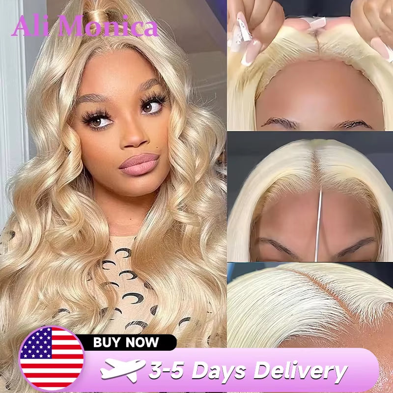 613 Blonde Body Wave Lace Wig – 13x4, 13x6 & 360 HD Lace Frontal | Ready & Go Glueless Vietnamese Raw Human Hair Wig for Natural Look & Easy Install
