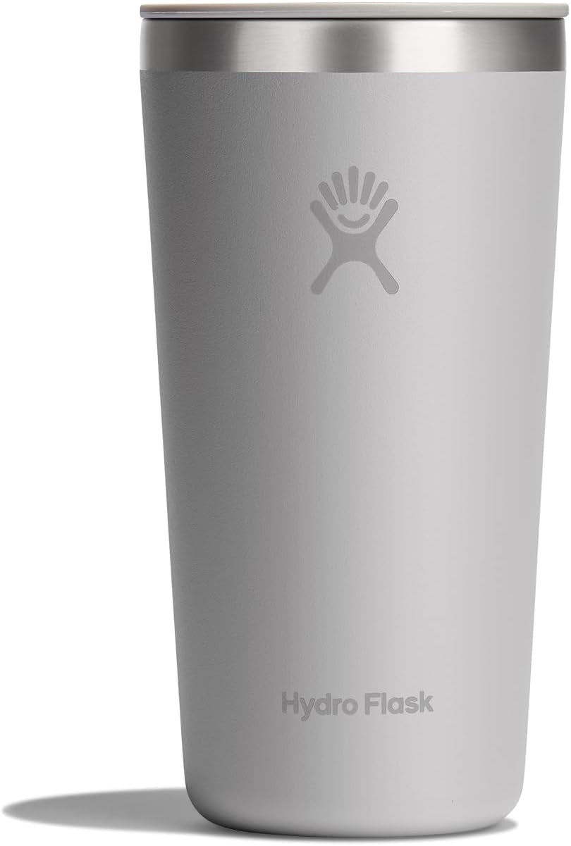 28oz Insulated Straw Tumbler with Leak-Resistant Lid, Stainless Steel Cupholder Friendly Cold Drink Cup for Smoothies, Water & Iced Coffee