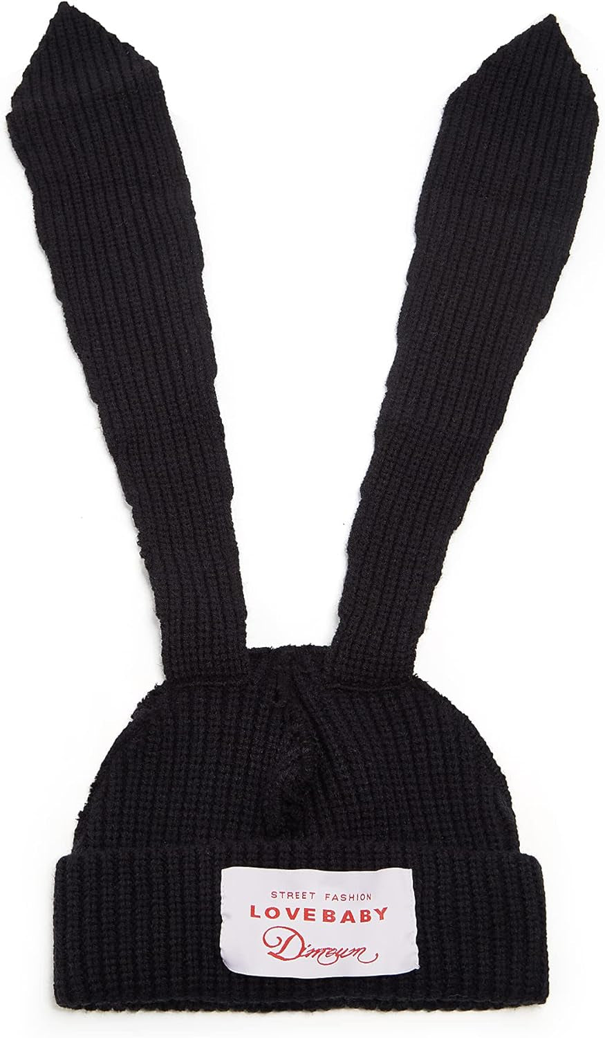 Cute Bunny Ears Knit Beanie - Long Ear Rabbit Crochet Hat, Soft Fluffy Winter Skull Cap for Women & Girls, Warm Slouchy Outdoor Ear Cover & Funny Costume Hat