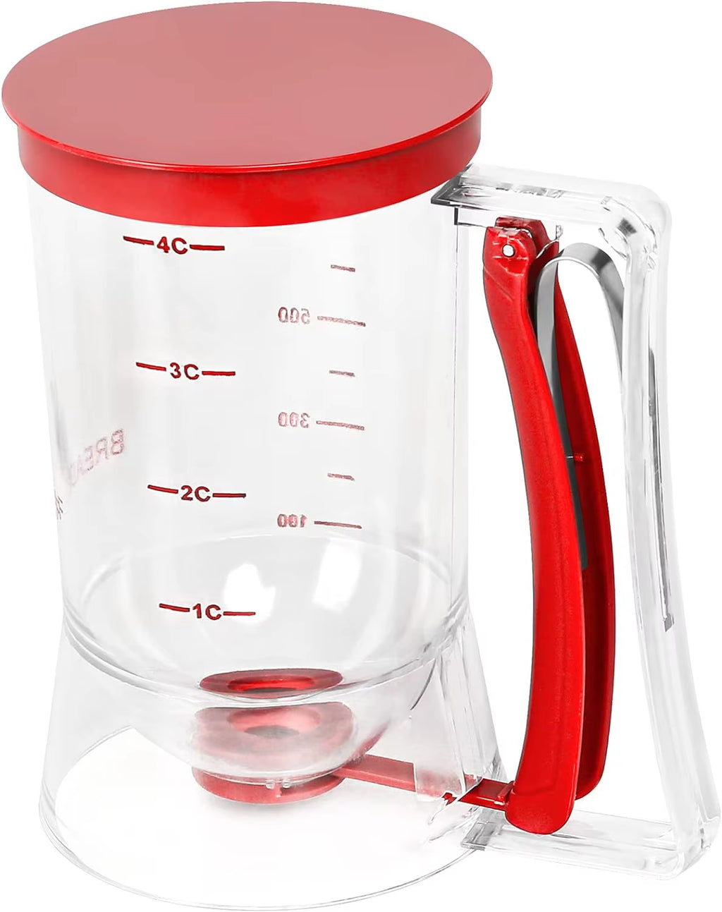 Batter Dispenser Cup for Cupcakes, Pancakes, Cookies & Cakes – Easy Pour Measuring Cup with Handle for Mess-Free Baking & Perfect Portions