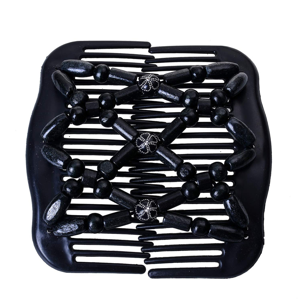 Thick Hair Bun Clip Combs Set of 5, Non-Slip Bun Maker Hair Accessories for Women & Girls, Easy Updo Hair Clips for Long Short Hair, Waterproof Hold