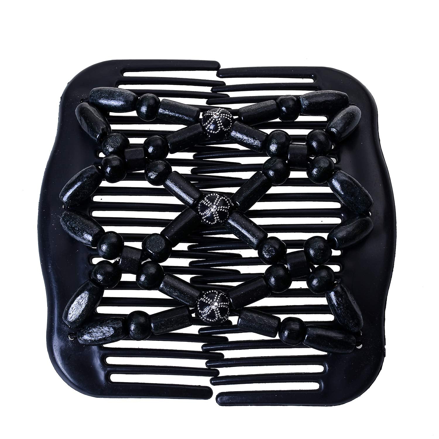 Thick Hair Bun Clip Combs Set of 5, Non-Slip Bun Maker Hair Accessories for Women & Girls, Easy Updo Hair Clips for Long Short Hair, Waterproof Hold