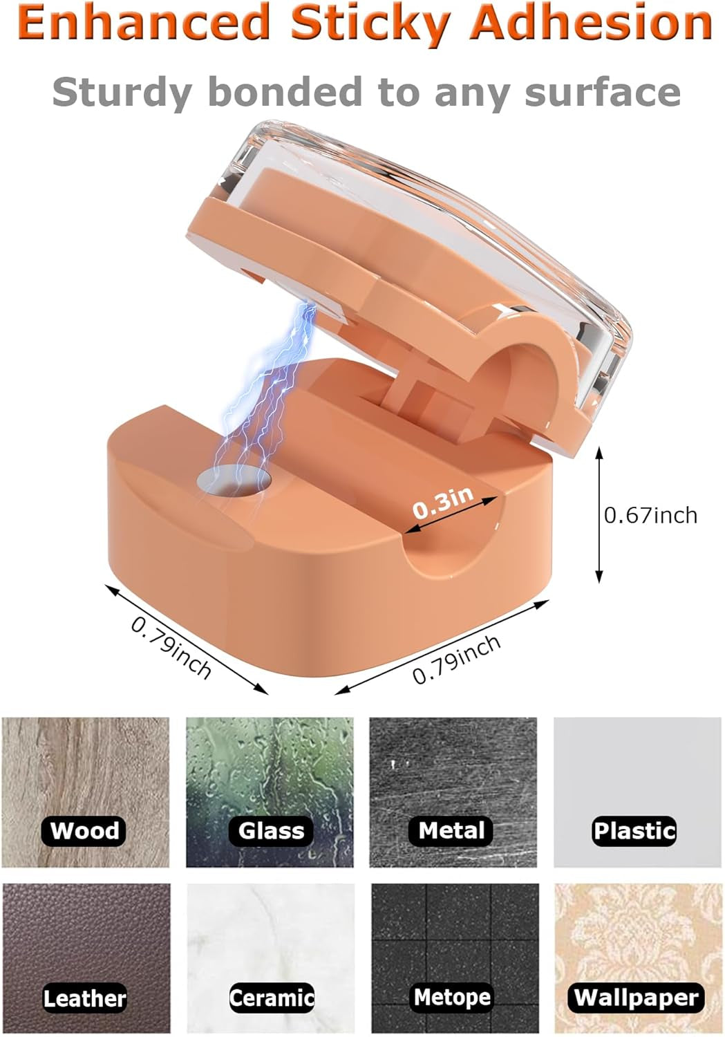 Magnetic Cable Clips 8-Pack - Adjustable Cord Holder for Desk & Nightstand, Multicolor Adhesive Wire Organizer for iPhone, PC & Car, No-Residue Cable Management